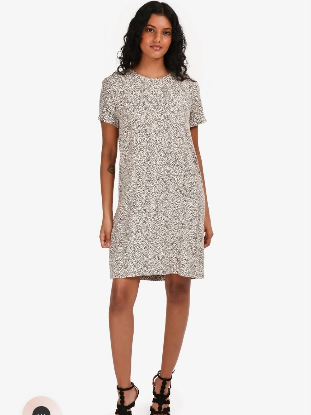 Jenni Kayne Women's Leopard Print T-Shirt Dress Casual Sz XL NWT